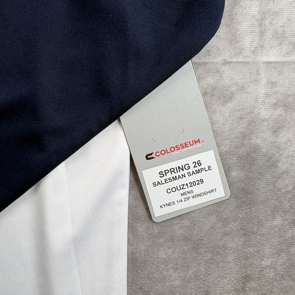 Arizona Wildcats Sweater Mens L White Colorblock 1/4 Zip Pullover Preppy NEW - Picture 2 of 8